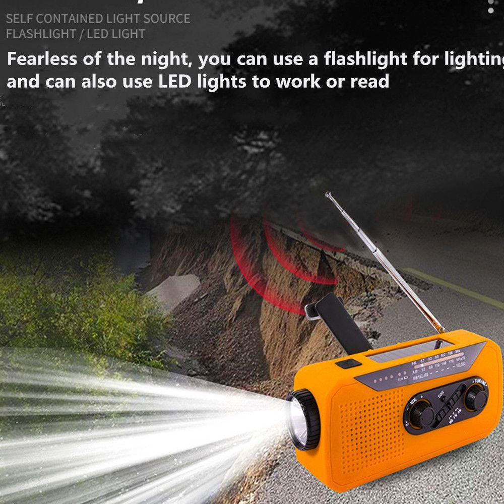 BEBETTERM Radio 2000mAh Năng Lượng Mặt Trời Tích Hợp Đèn LED