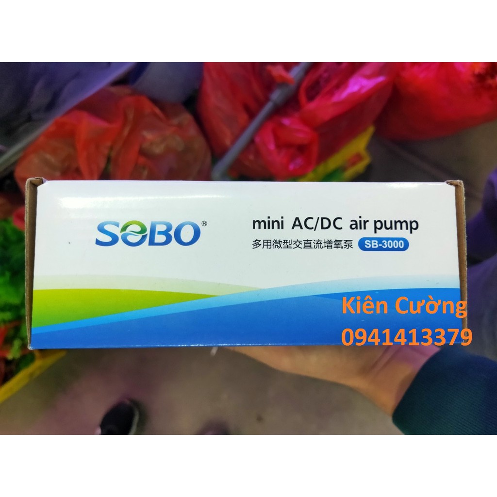 Máy Oxy Sủi Tích Điện SOBO SB 3000 COMBO ỐNG DẪN VÀ ĐẦU SỦI