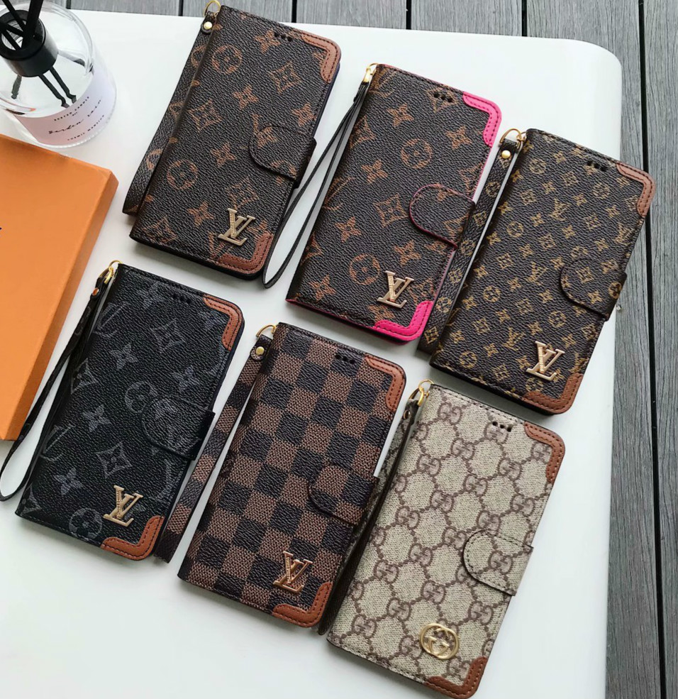 Bao Da pu Nắp Gập Kiểu Ví Kèm Ngăn Đựng Thẻ Sang Trọng Cho iphone 12 13 11 14 15 pro max x xsmax xr Ốp