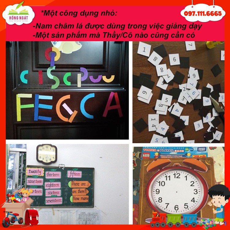 Nam Châm Lá Dẻo A4💖có Decal [Keo Dán] 69 16