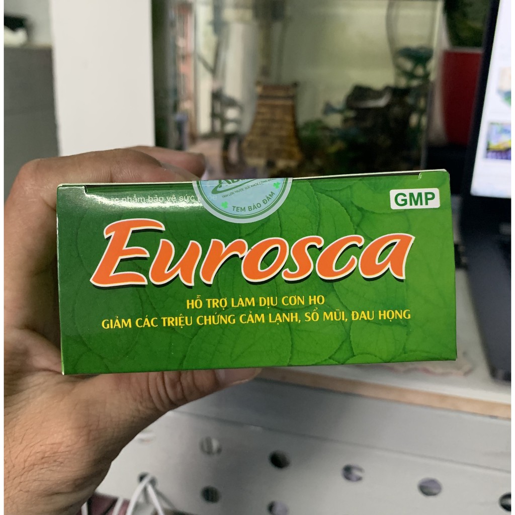 Eurosca Abipha 100 Viên Giảm ho, thông mũi, giảm triệu chứng đau họng, cảm lạnh