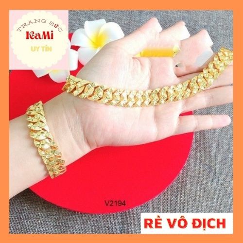 ❒▥lắc xích nam nữ bền màu thiết kế cao cấp Mạ Vàng 18k