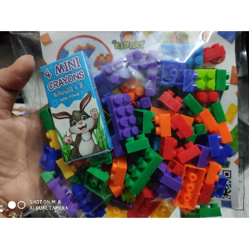 Bộ lắp ráp 60 chi tiết cho bé sáng tạo