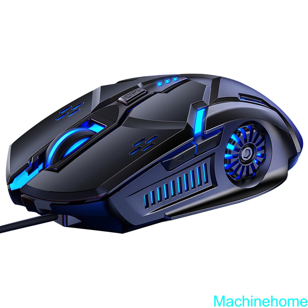 Gaming Mouse Low-noise 7 Color Backlight 6 Key Anti-slip Mechanical Mouse Gaming Accessory
