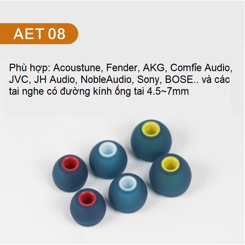 Nút tai nghe Acoustune AET chính hãng AET08 AET07 AET06 Ear Tips cho tai nghe nhét tai inear