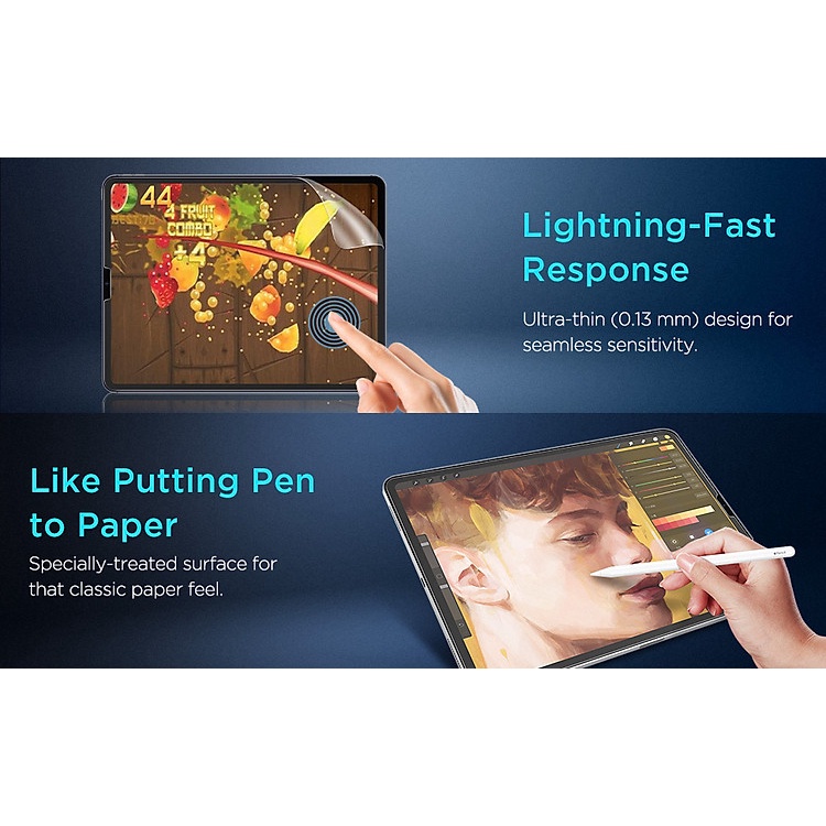 Dán màn hình cho iPad ESR Paper-like HD chống vân tay cho cảm giác vẽ như trên giấy - Chính Hãng ESR