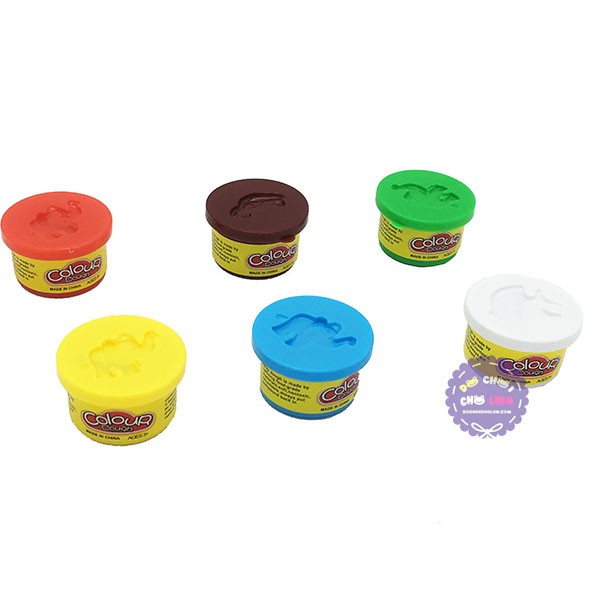 Bộ 6 hũ đồ chơi đất sét nặn Colour Dough