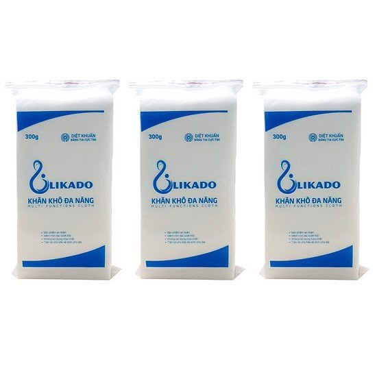 Khăn Vải Khô Đa Năng LIKADO 300g - 270 tờ/bịch