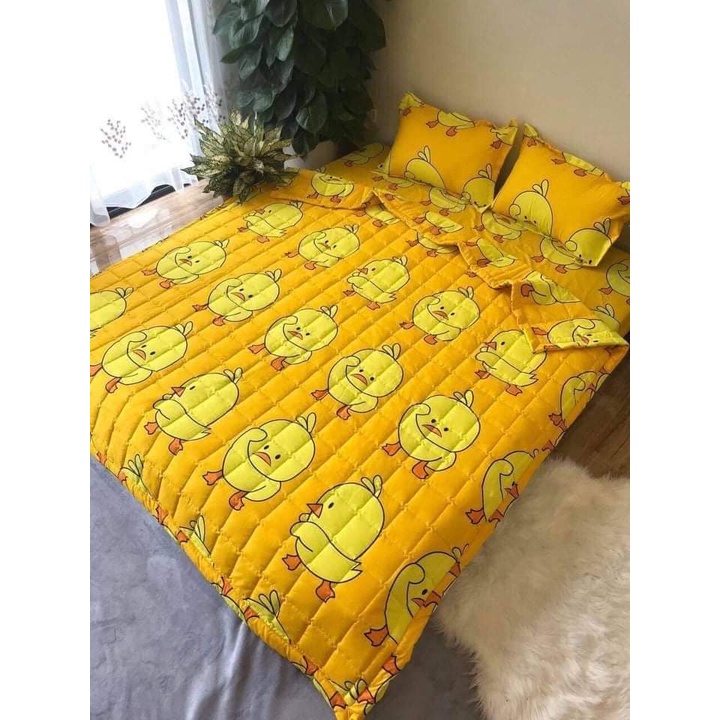 Chăn Hè Trần Bông 3 Lớp , Chăn Hè Thu Cotton Poly Siêu Mềm Mịn Kích Thước 1M8*2M Hàng Loại 1