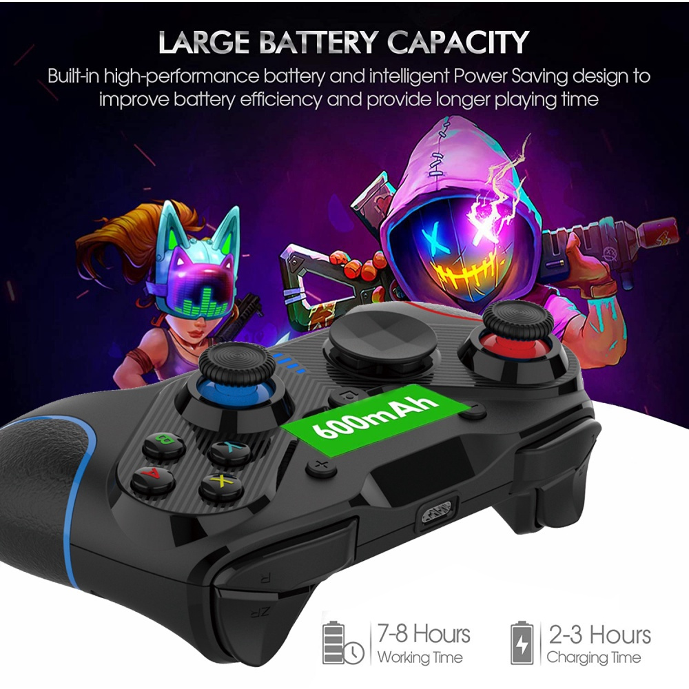 For Switch Pro Gamepad Wake-up Can Be Connected Bluetooth Game Controller With for PC/for steam/for Android phones, D-pad Can Be Replaced