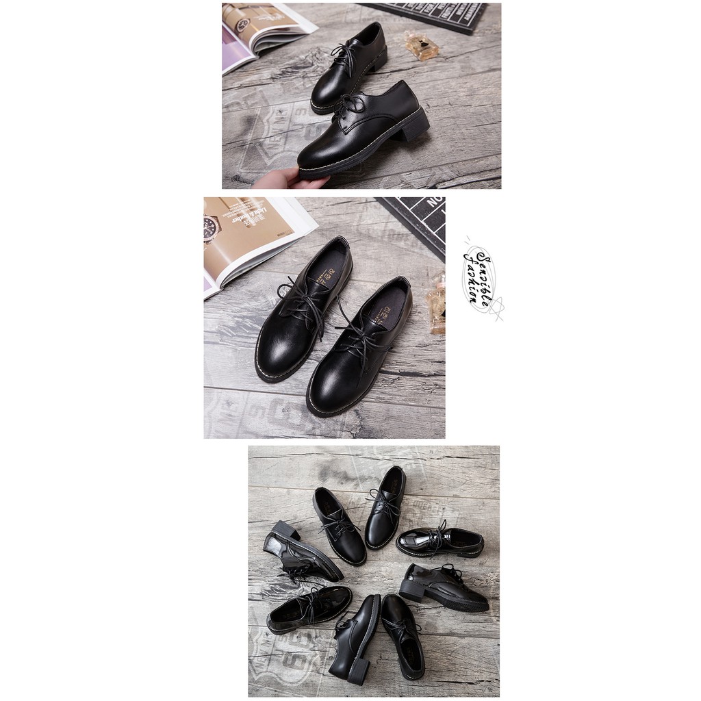 Giày oxford bằng da PU phong cách Hàn Quốc size 37/38 dành cho nữ | BigBuy360 - bigbuy360.vn