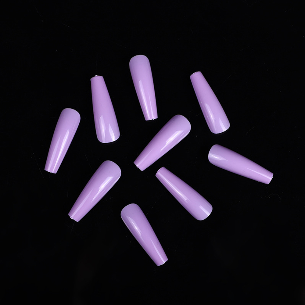 Móng tay nhân tạo màu kẹo dài làm bằng nhựa Acrylic