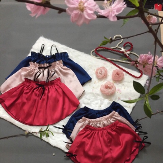 Bộ phi lụa bé gái 2kg