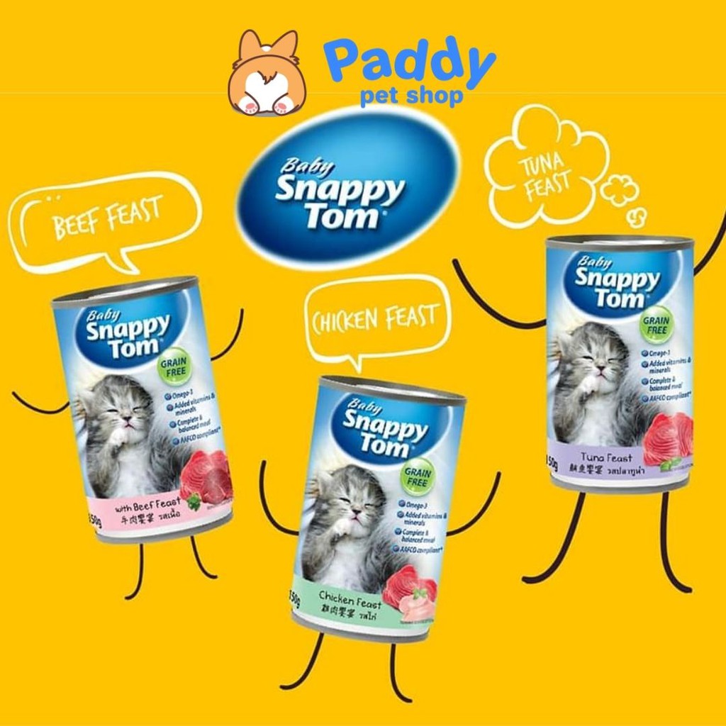 Pate Snappy Tom Kitten Cho Mèo Con (Lon nhỏ 150g)