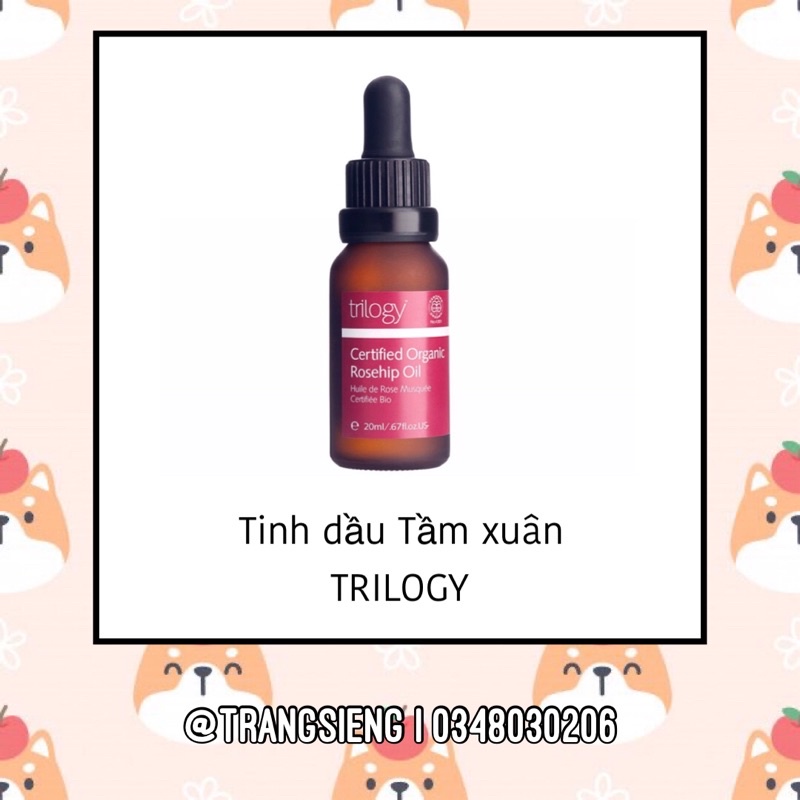 🔥HÀNG HOT🔥Trilogy Certified Organic Rosehip Oil - Tinh dầu Tầm xuân