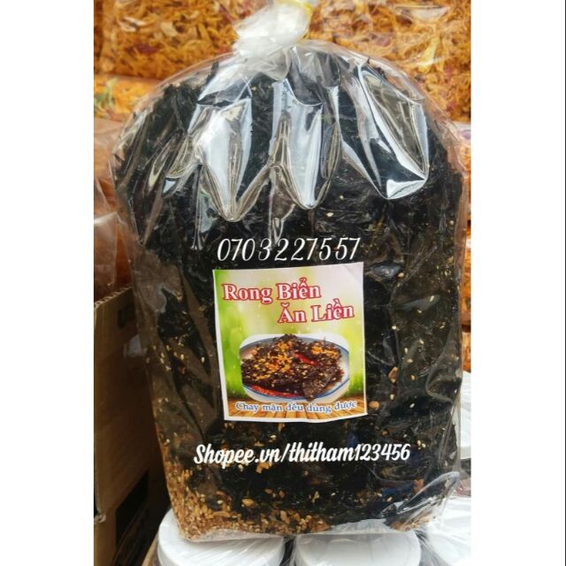 ( MIỄN SHIP Ở HCM) SỈ/ Combo 2 GÓI 500G Rong biển cháy tỏi, ăn liền, ngon, rẻ, chất lượng( dạo/ ăn vặt)
