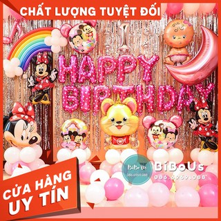HOT DEAL - FREESHIP - Combo Trang Trí Sinh Nhật Tuổi Chuột - 021 - SET BÓNG THÔI NÔI TUỔI CHUỘT-HAPPY BIRTHDAY