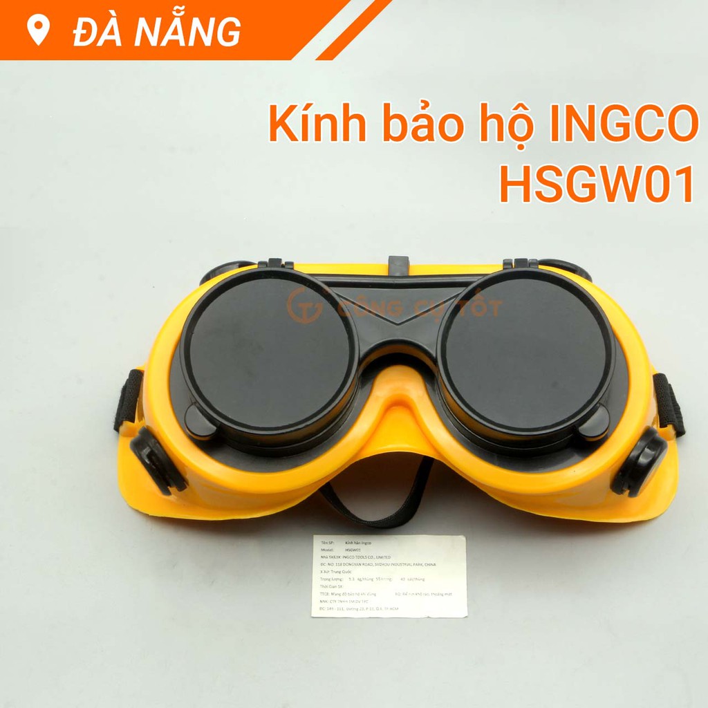 Kính bảo hộ 2 lớp INGCO HSGW01