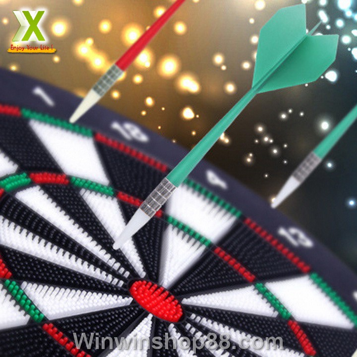 Bộ bảng phóng phi tiêu mũi nhựa an toàn cao cấp và 6 mũi tiêu có móc treo cực tiện 18 inch 45 cm - Do_luu_niem