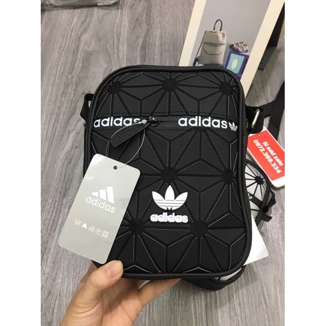 Túi đeo chéo Adidas 3D phong cách thể thao phản quang phát sáng