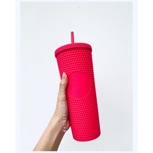 |CHÍNH HÃNG| LY STARBUCKS GAI RUBY PINK SIZE KHỦNG 24OZ