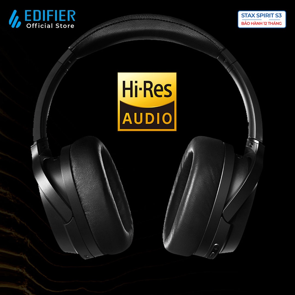Tai nghe Bluetooth 5.2 EDIFIER S3 STAX SPIRIT Chụp tai Planar Magnetic Snapdragon Sound Hires Audio Hàng chính hãng