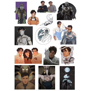 Nhãn dán sticker cute Moon Knight marvel trang trí