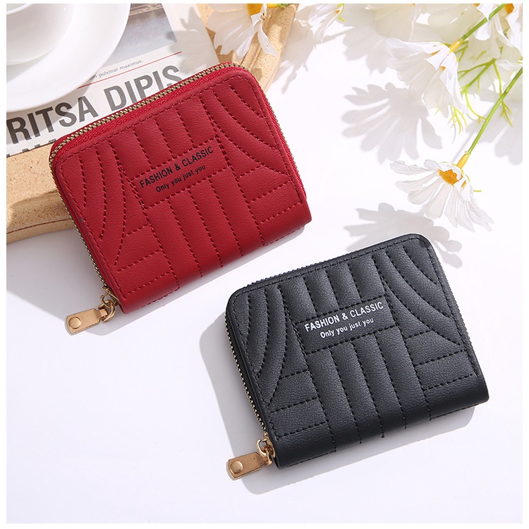 Ví Bóp nữ mini khóa kéo trần trám siêu xinh BAG U VMT32