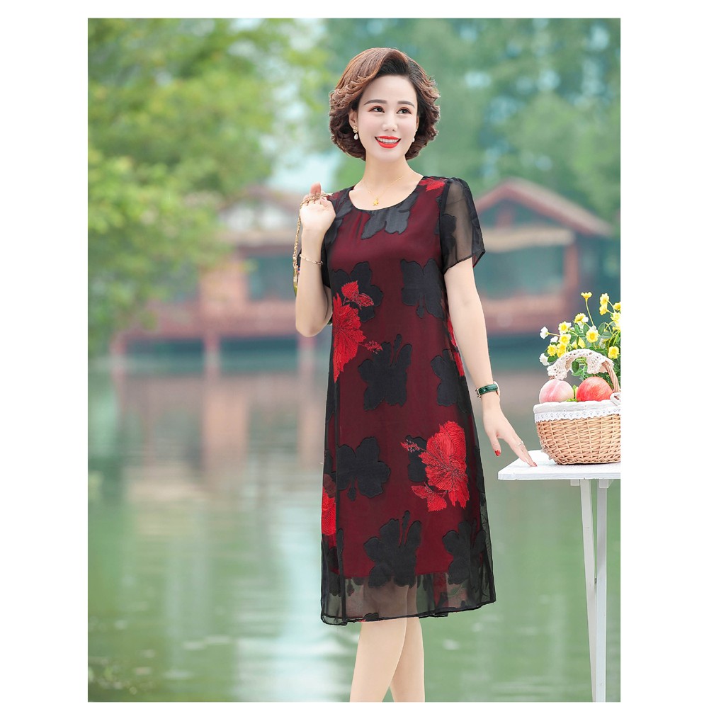 Đầm hoa đẹp cho mẹ cho bà _ ram but