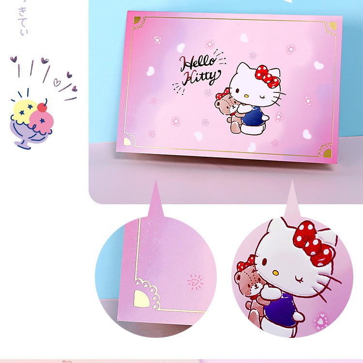 Hellokitty Thiệp Chúc Mừng Sinh Nhật Hình Cây Anh Đào 3d Dễ Thương Cho Nữ Thẻ