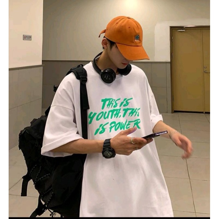 Áo thun tay lỡ nam nữ, áo phông unisex from rộng chất cottong thấm hút mồ hôi in hình CHỮ CAM