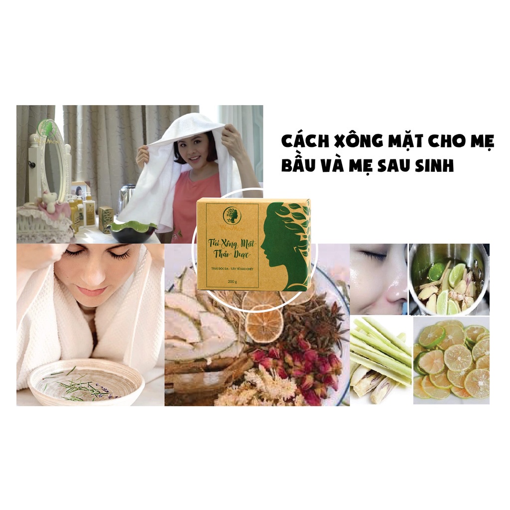 Túi Xông Mặt Thảo Dược Làm Sạch Sâu, Se Khít Lỗ Chân Lông, Sáng Da  - Wonmom