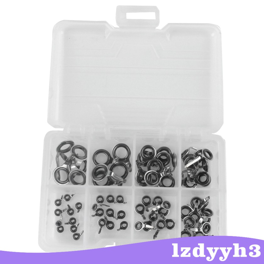 Hộp 70 Khoen Inox Dẫn Dây Câu DIY