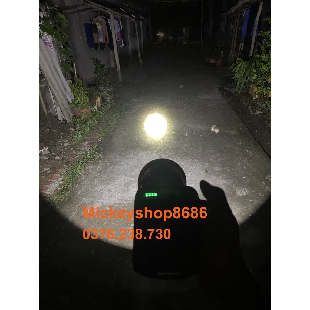 Đèn Pin Đội Đầu YUXING 8128 500W Đèn Kín Nước Pin bền bỉ đèn soi ếch đèn mỏ đi rừng ánh sáng vàng và trắng