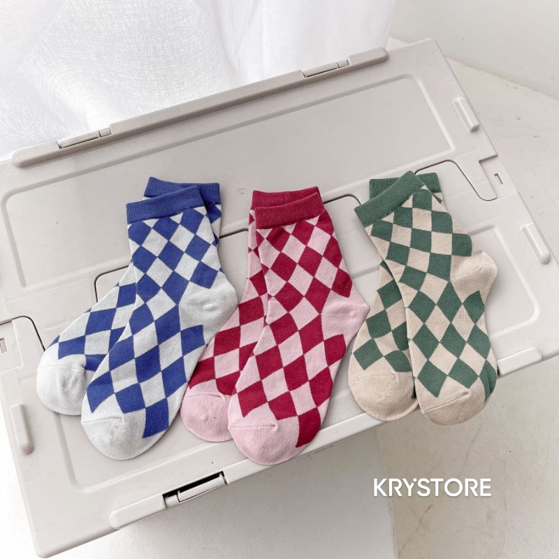 Tất cao cổ quả trám chất cotton đẹp nam nữ TC35