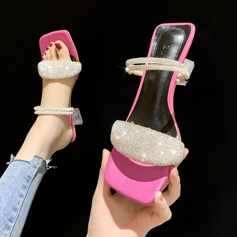 Xăng Đan Cao Gót 2022 Thời Trang Mùa Hè Mới Dễ Phối Đồ Cho Nữ