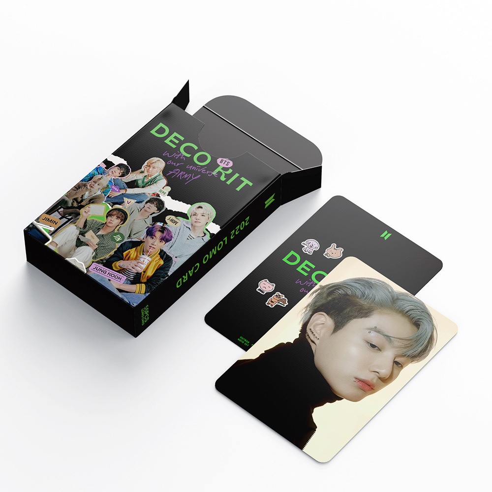 Set 54 tấm thẻ Lomo hình nhóm nhạc BTS 2022