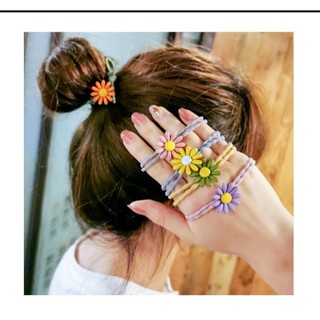 Dây buộc tóc Daisy hoa cúc phong cách Hàn Quốc