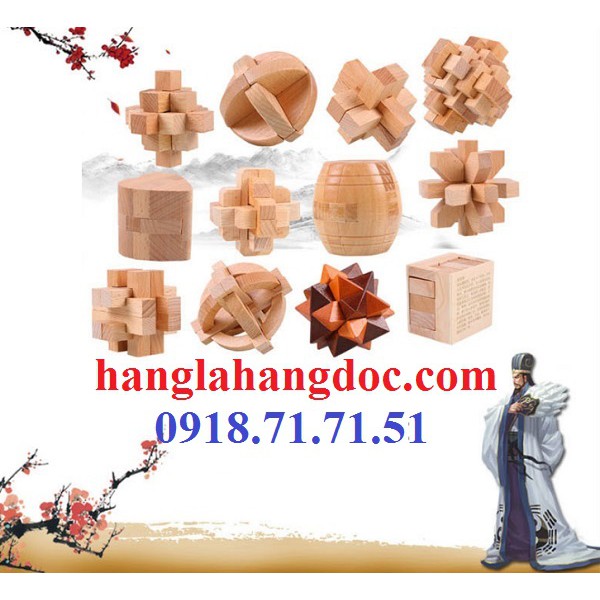 Đồ chơi thử thách tháo lắp Wood Puzzle