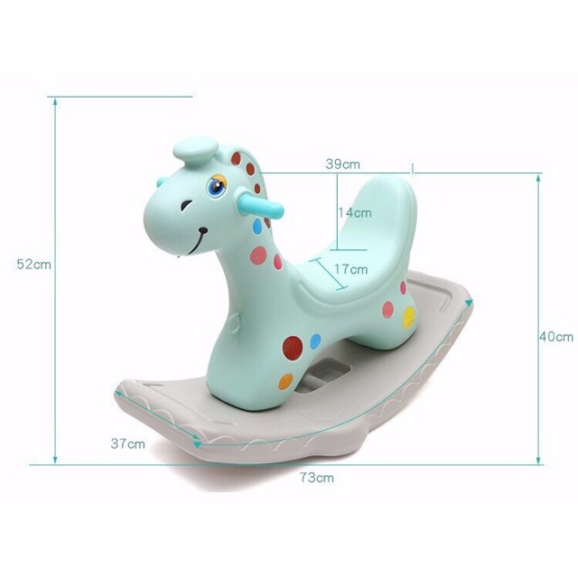 Ngựa bập bênh có đèn có nhạc cho bé
