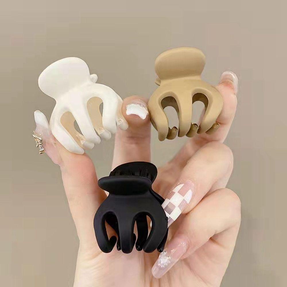 Kẹp Tóc Càng Cua Nhỏ Màu Trơn Sáng Tạo Phong Cách Retro Cho Nữ
