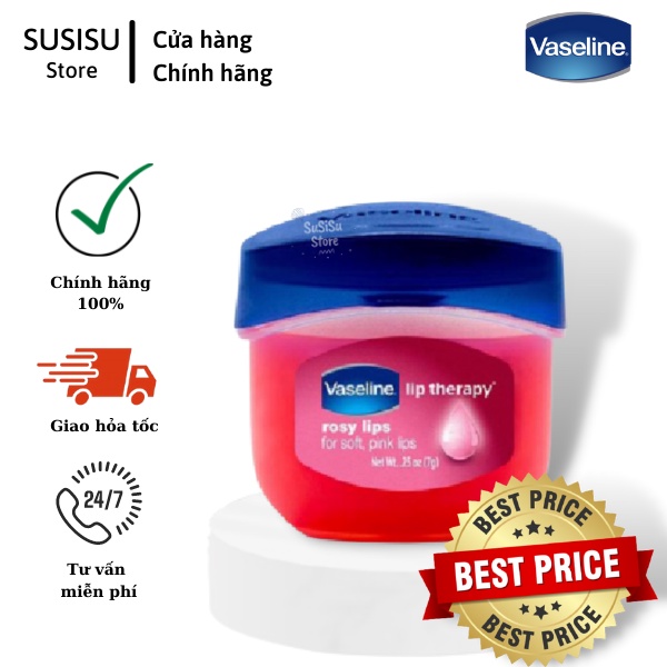 Son dưỡng Vaseline hồng xinh Lip Therapy Rosy Lips 7g (dưỡng môi có màu)