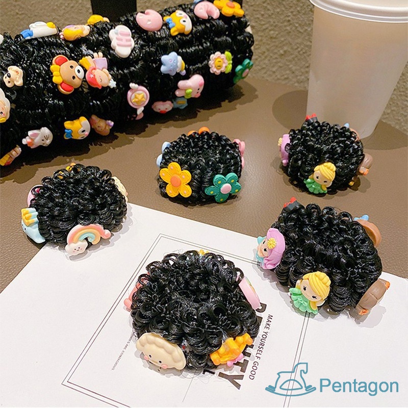 Dây Buộc Tóc Đính Hoa Xinh Xắn Cho Bé Gái