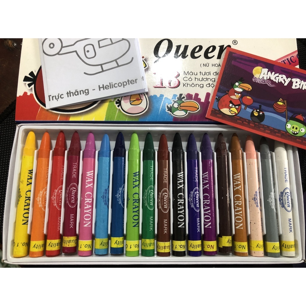 Sáp Màu Queen 12 - 18 Màu Thơm Và Mịn