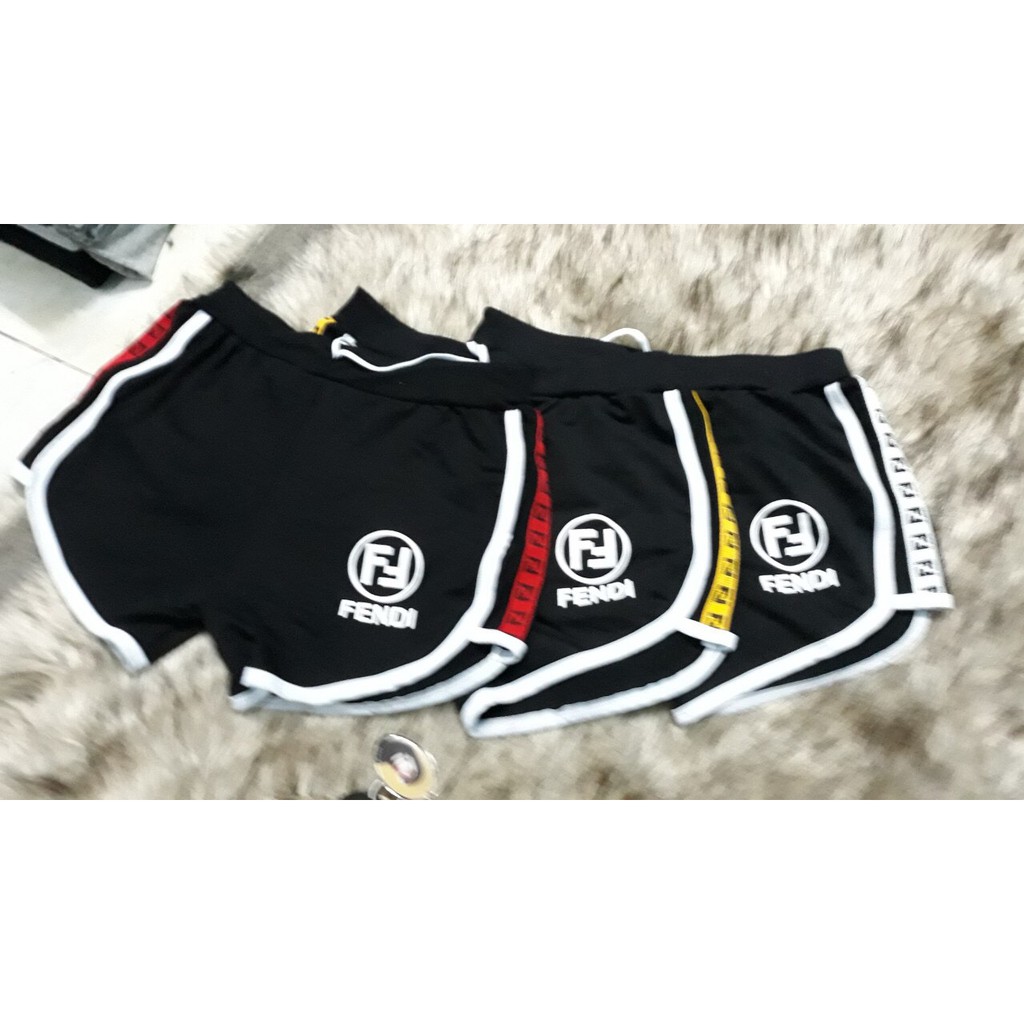 Quần short thể thao phối sọc