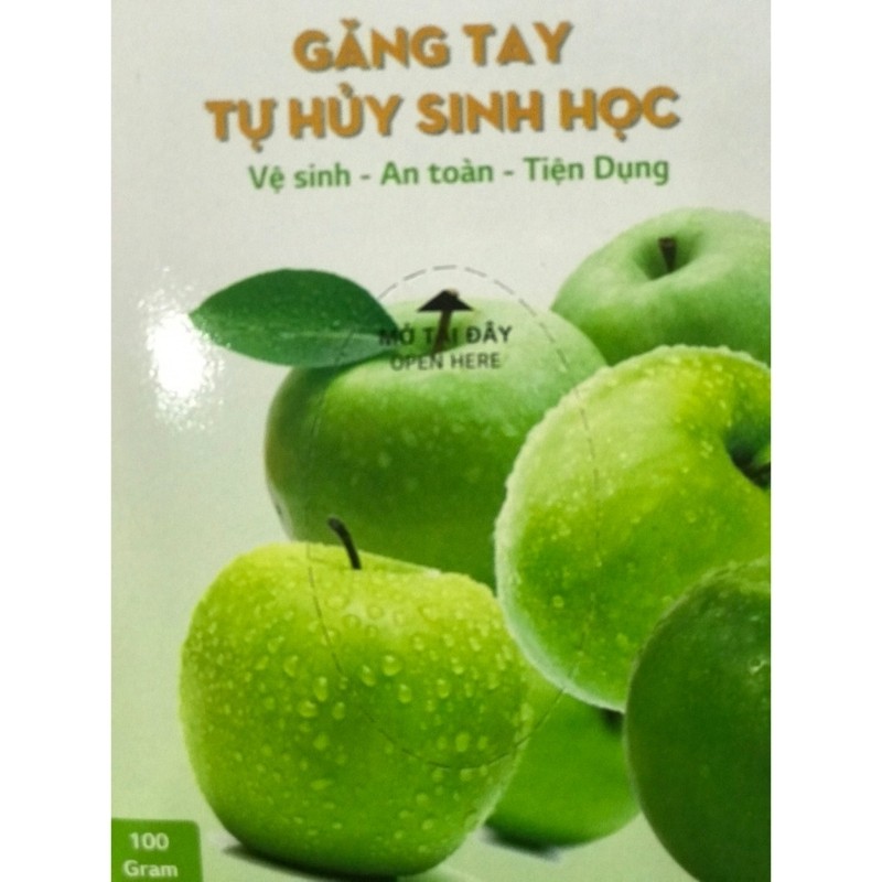 Hộp găng tay bao tay nilong dùng 1 lần 𝓢𝓱𝓸𝓹 𝓣𝓲𝓮̣̂𝓷 𝓘́𝓬𝓱 Găng tay tự hủy sinh học 100 chiếc