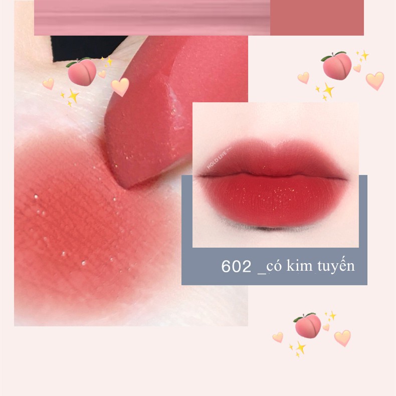 【Sale】 HOLD LIVE pink velvet matte lipstick rose gold glitter  lipstick  Nội Địa Trung