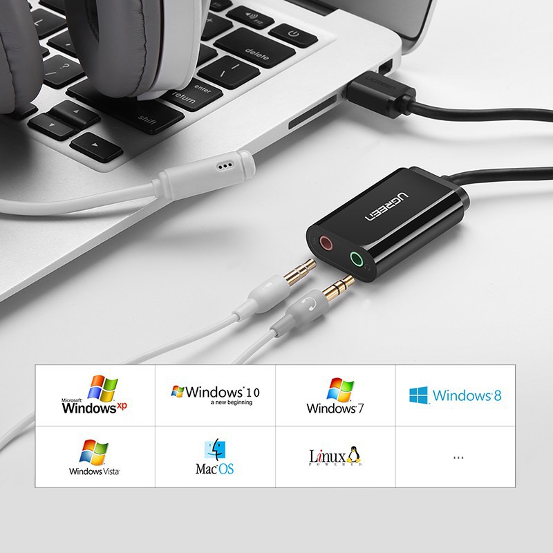 Thẻ Âm Thanh Ngoài UGREEN 3.5mm Cho PC