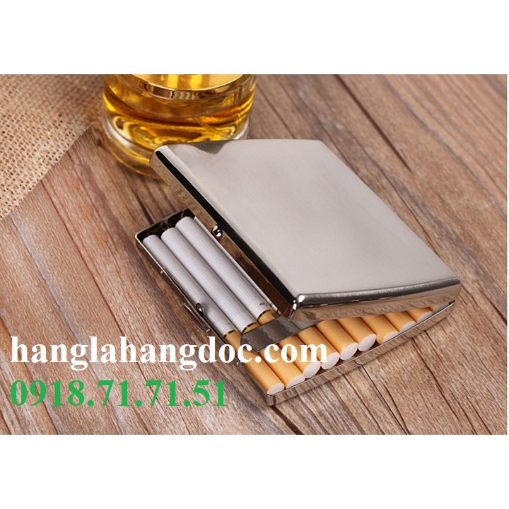 Hộp đựng thuốc lá Kuboy KC2-01 bằng inox 430 đựng 20 điếu sang trọng