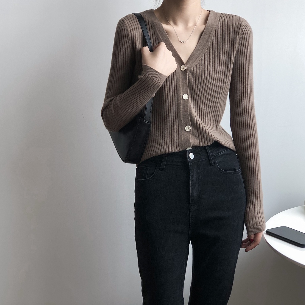 ẢNH THỰC TẾ+VIDEO - Áo LEN DỆT KIM CAO CẤP DORYPONY CARDIGAN KOREAN TREND – AK130 ( 7 màu cực xinh)